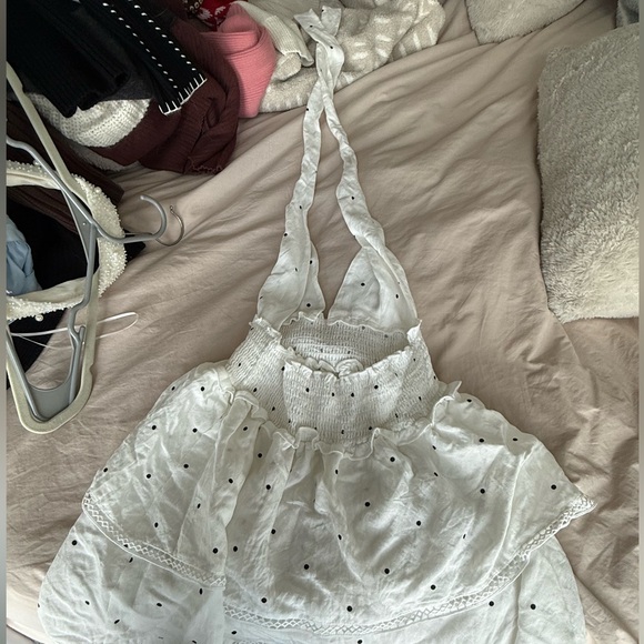 superdown White Polka Dot Mini Dress - Picture 1 of 2
